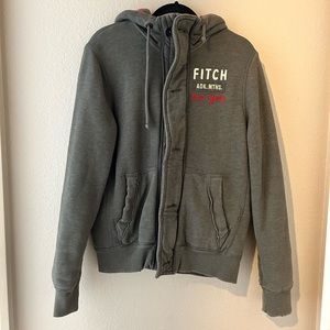 Good condition Abercrombie zip down hooded jacket